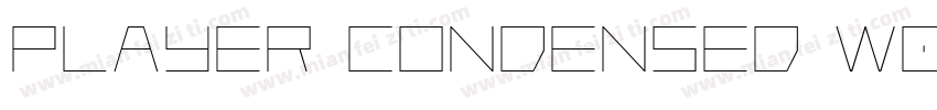 Player Condensed W05 Bold字体转换